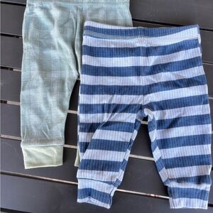 Carter's Green and Blue Striped Joggers